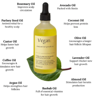 houdini natural vegan hair growth oil​